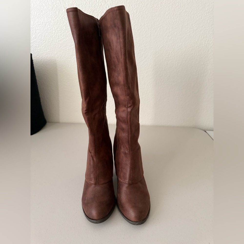 Elegant Brown Knee-High Boots